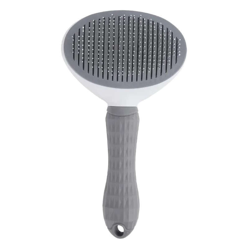 Snufflo self-cleaning slicker brush in grey